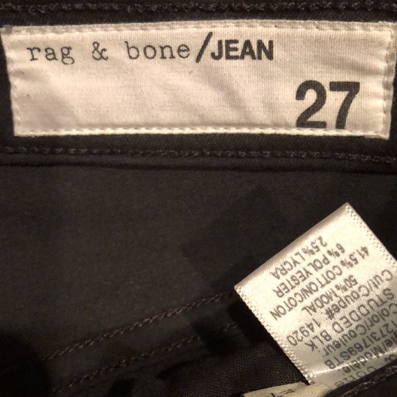 Rag & Bone Dive Studded Black Skinny Jean - Picture 6 of 14